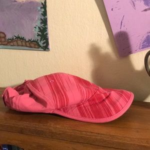 Pink dry fit workout dad hat